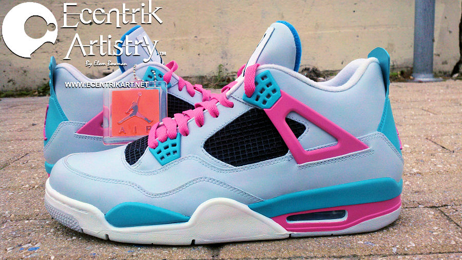 Air Jordan Iv South Beach Customs 6