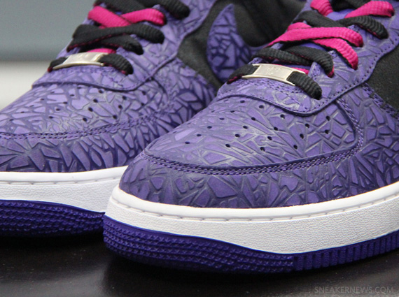 Nike Air Force 1 Low - Purple Cracked Leather Sample
