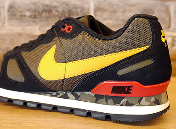 Nike Air Waffle Trainer - Black - Cargo Khaki - Camo