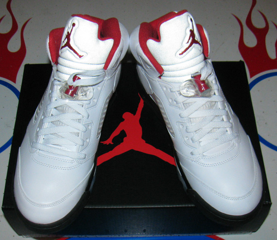 White Red Black Air Jordan 5 13