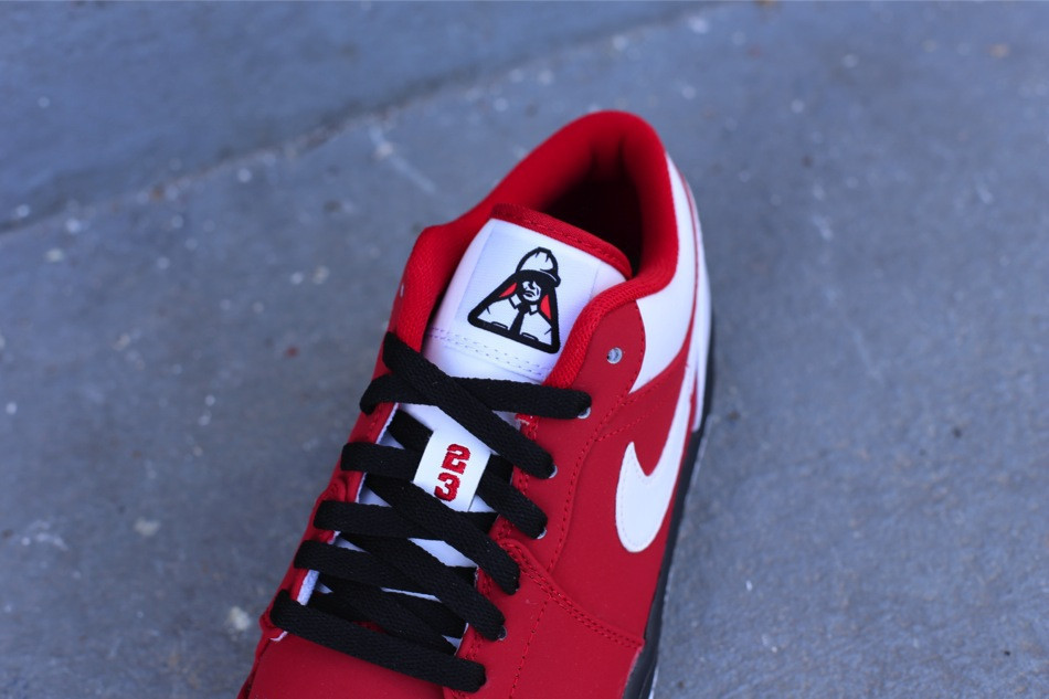 Air Jordan 1 Low Gym Red White Black 5