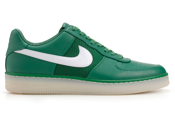 Nike Air Force 1 Downtown Leather Qs Pine Green White