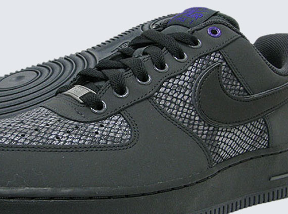 Nike Air Force 1 Low "Snake" - Anthracite - Black