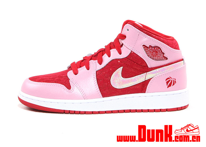 Air Jordan 1 Mid Premium Gs Valentines Day 2