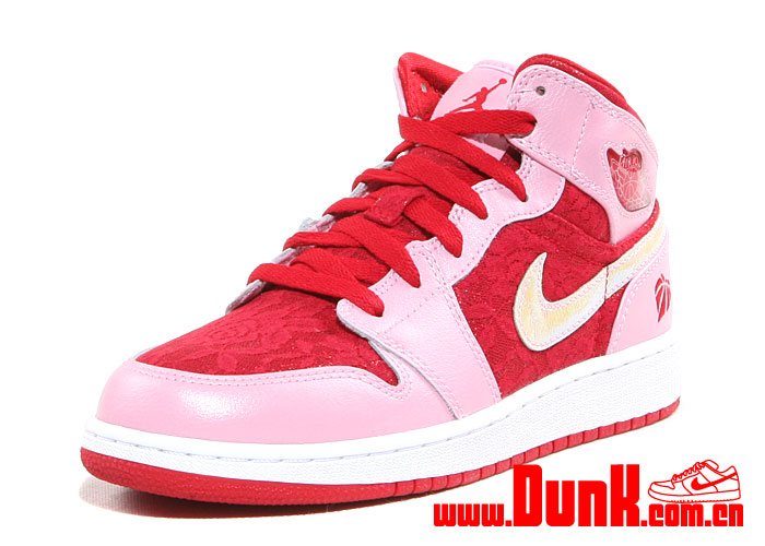 Air Jordan 1 Mid Premium Gs Valentines Day 3
