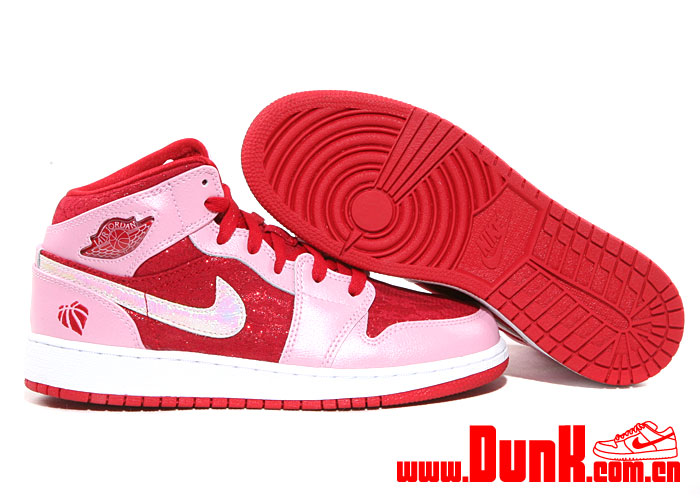 Air Jordan 1 Mid Premium Gs Valentines Day 6