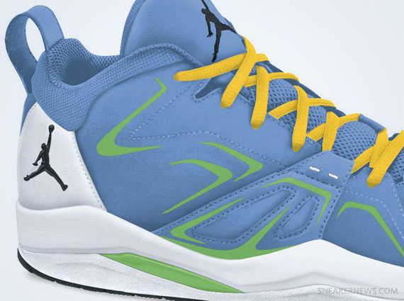 Jordan Ace 23 - University Blue - Black - Poison Green