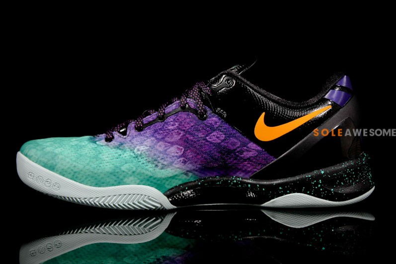 Nike Kobe 8 Green Yellow Purple 10