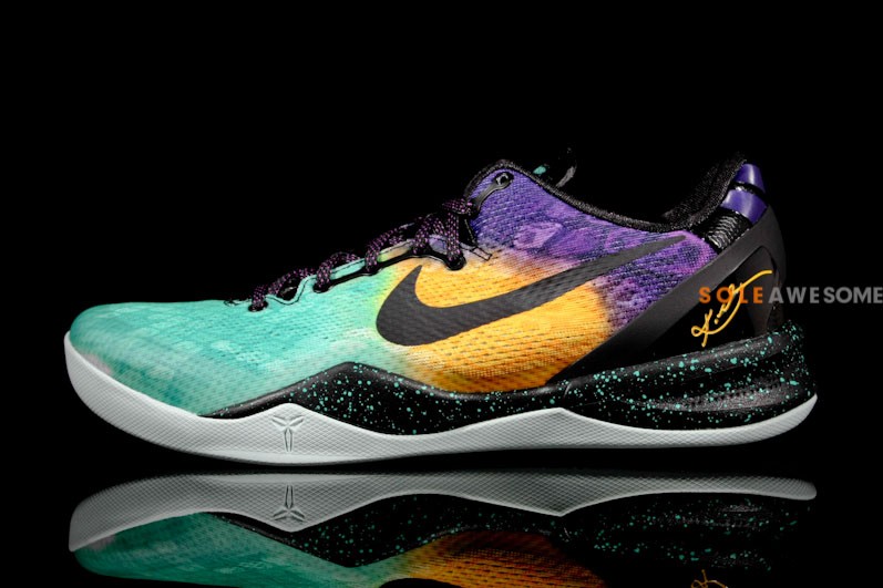 Nike Kobe 8 Green Yellow Purple 12