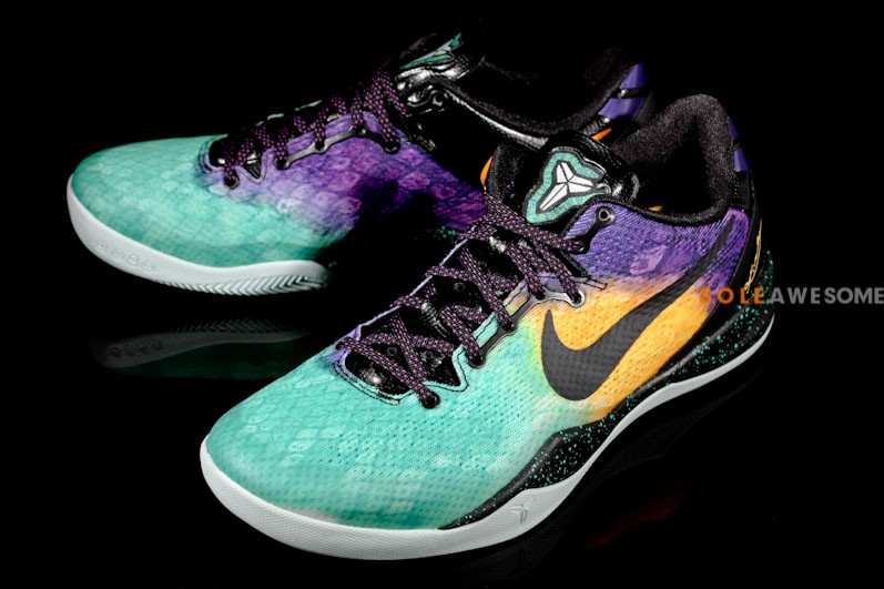 Nike Kobe 8 Green Yellow Purple 13
