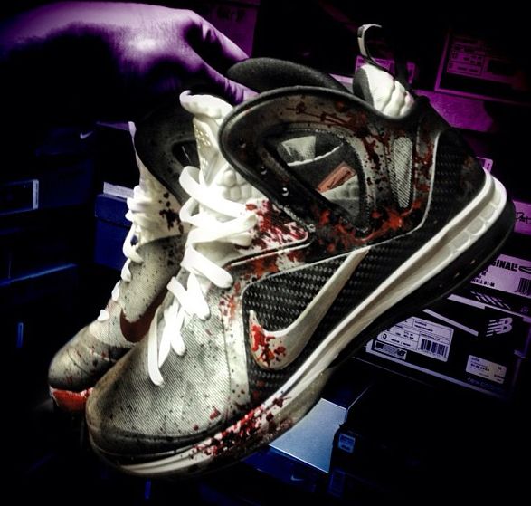 Nike Lebron 9 Elite American Psycho Custom 04