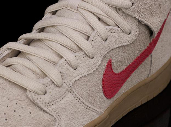 Nike SB Dunk High Pro - Birch - Hyper Red