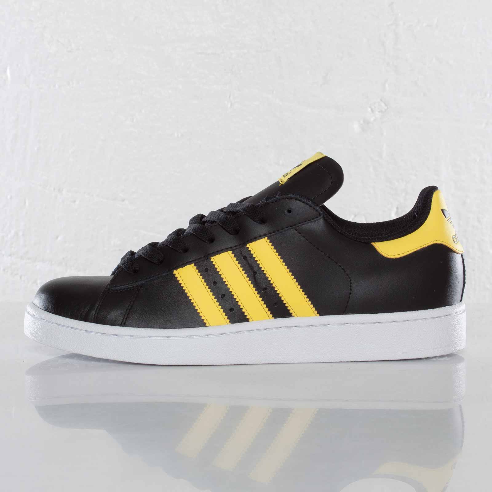 Adidas Originals Campus Ii Black Vivid Yellow 1