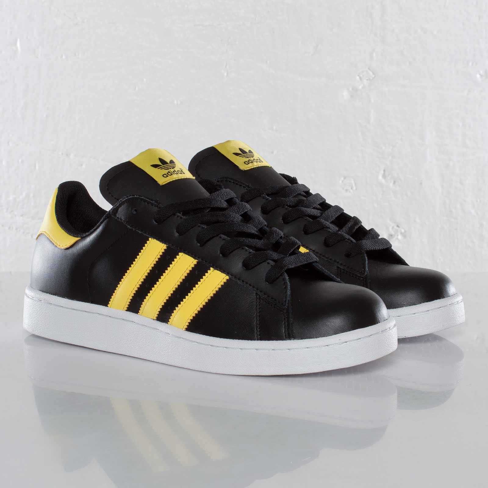 Adidas Originals Campus Ii Black Vivid Yellow 2