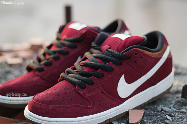 Nike Sb Dunk Low Burgundy Brown White 5