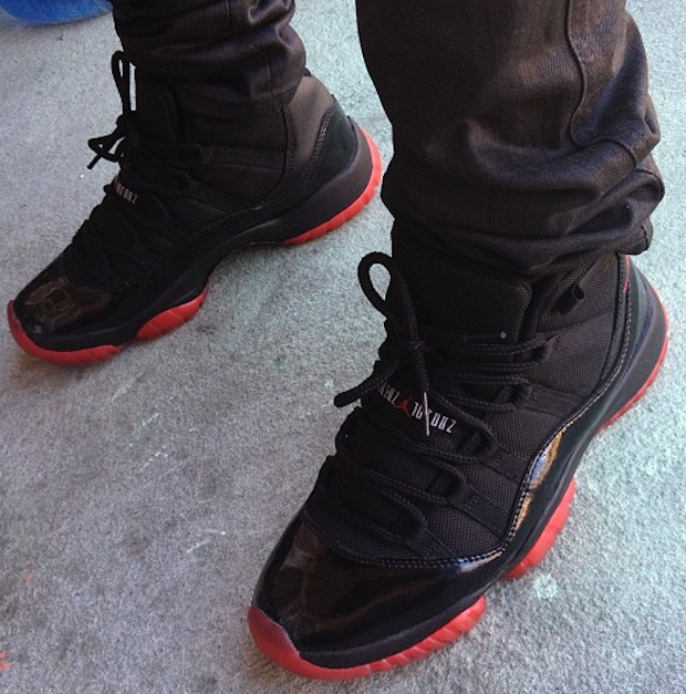 Air Jordan Xi Blacked Out Bred Customs By Noldo 01