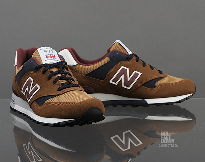 New Balance 577 Tan Burgundy Navy Available 1