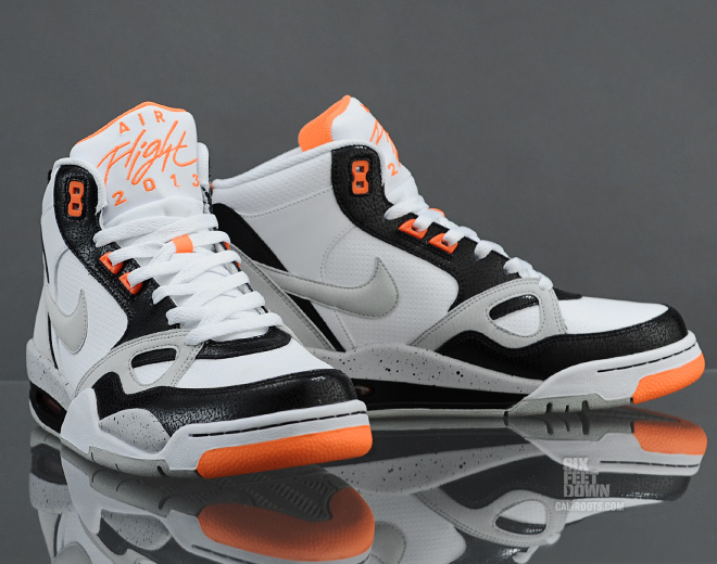 Nike Flight 13 Mid White Strata Grey Bright Citrus Black 1