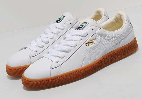 Puma Basket Classic White Gum Gold 002