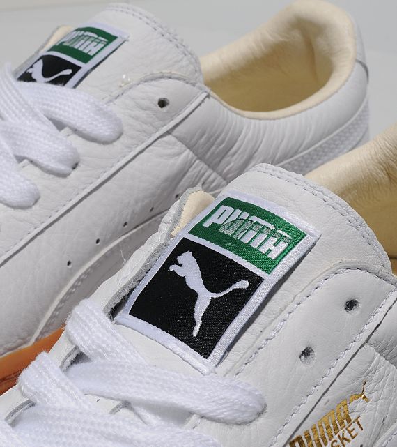Puma Basket Classic White Gum Gold 003