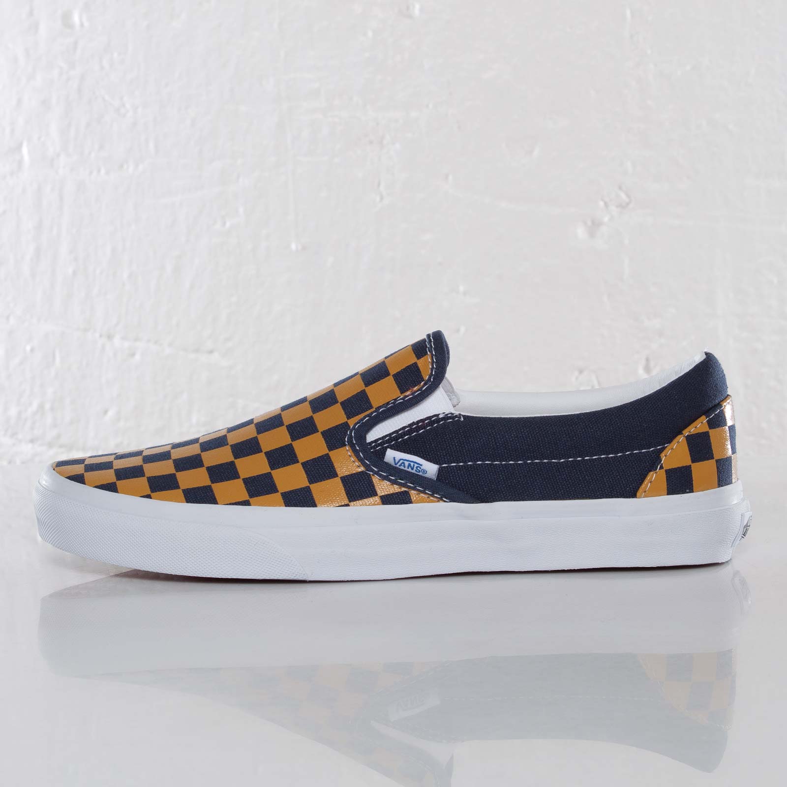 Vans Classic Slip On Dress Blue Checkerboard 1