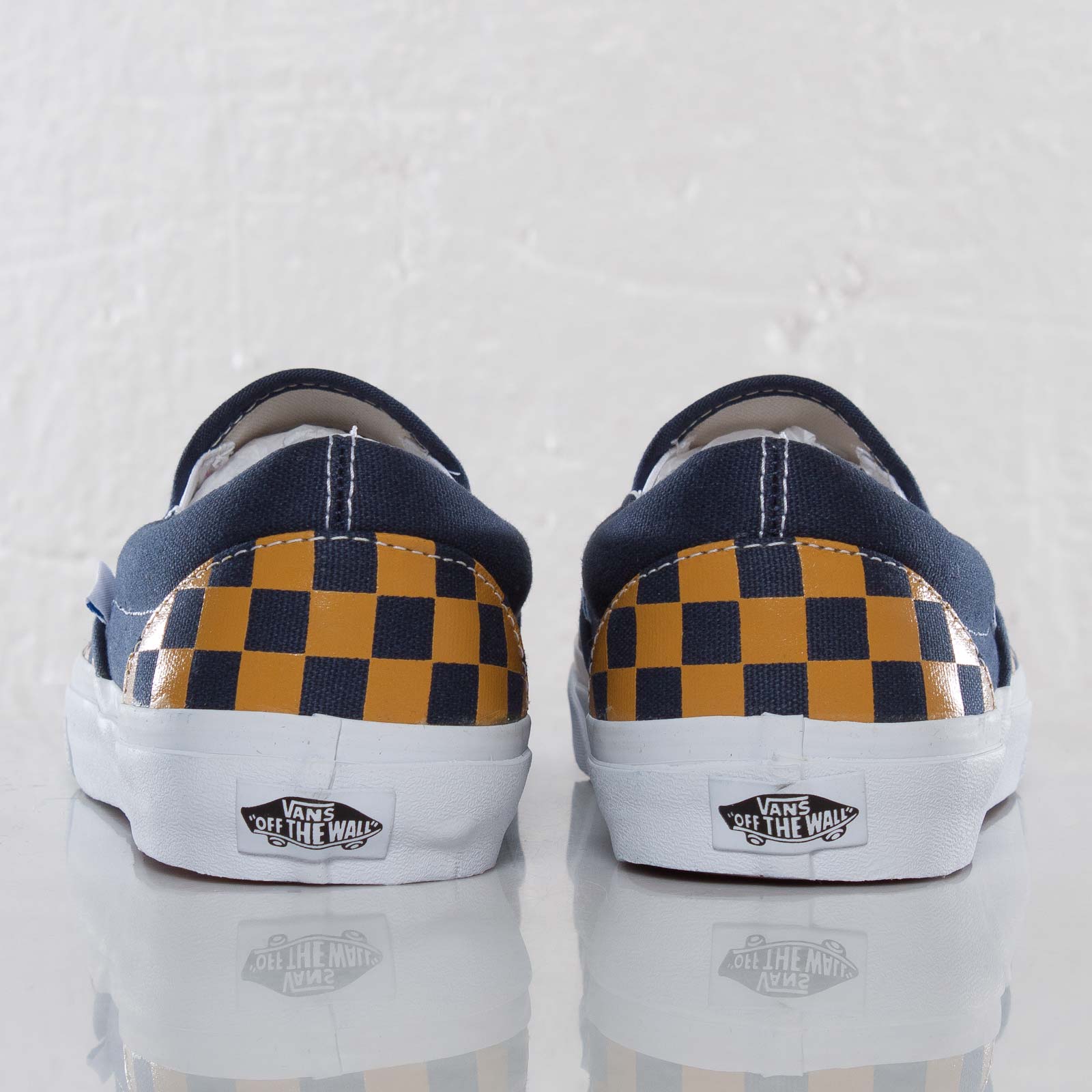 Vans Classic Slip On Dress Blue Checkerboard 4