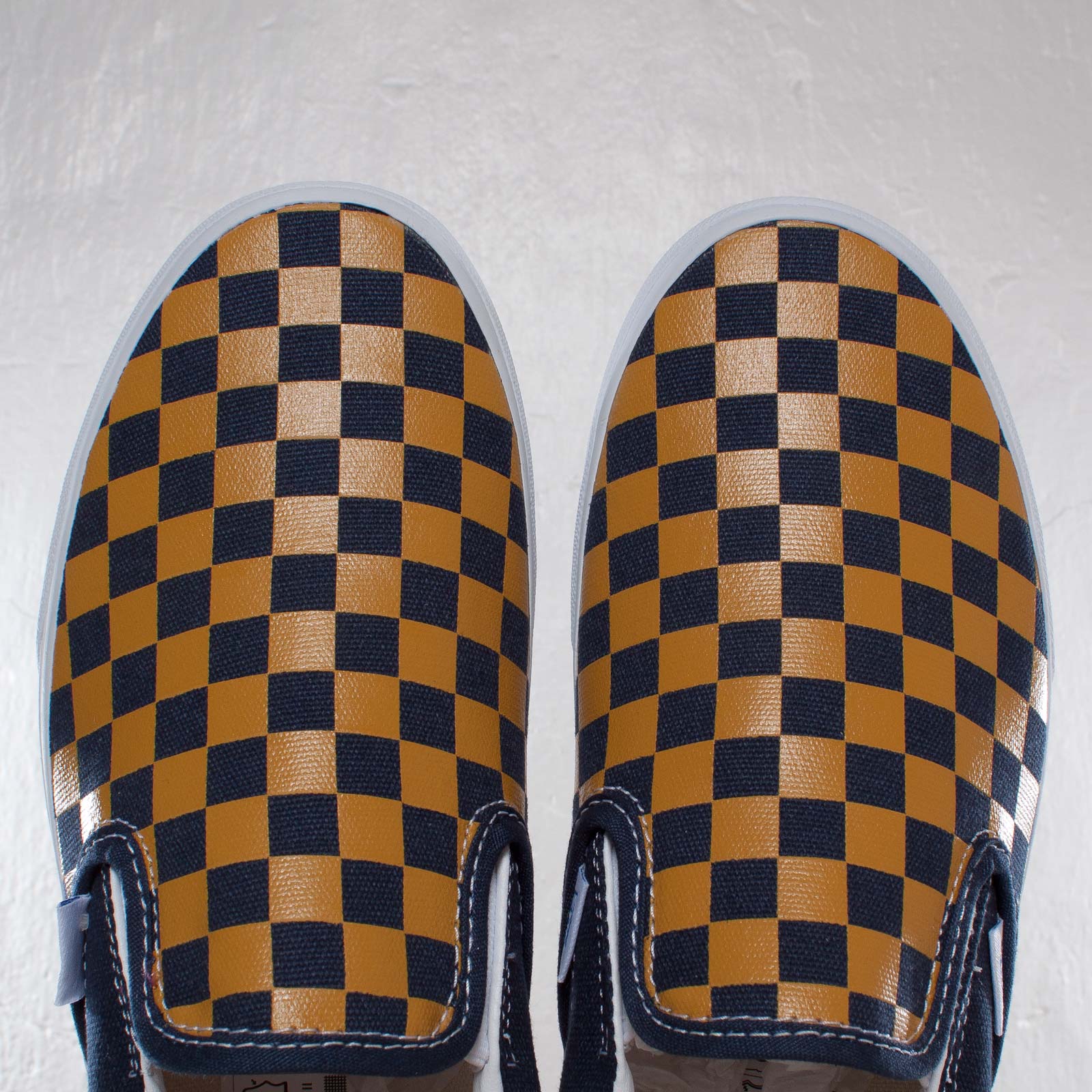 Vans Classic Slip On Dress Blue Checkerboard 5