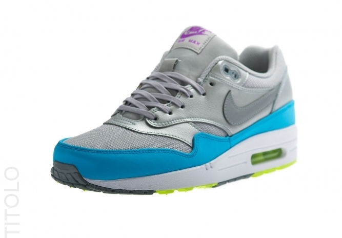Nike Air Max 1 Fb Metallic Silver Current Blue 01