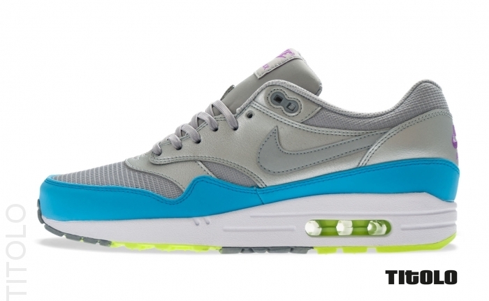 Nike Air Max 1 Fb Metallic Silver Current Blue 04