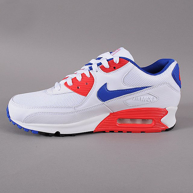 Nike Air Max 90 Essential White Hyper Red Hyper Blue 2