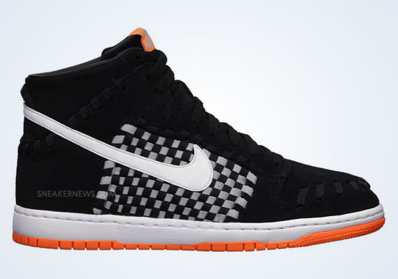 Nike Dunk High Woven Black Orange