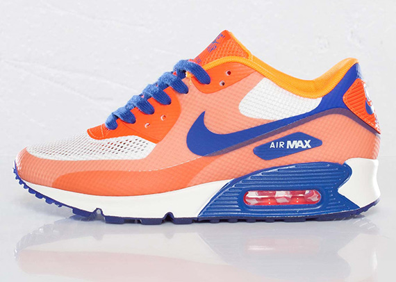 Nike Wmns Air Max 90 Hyperfuse Sail Hyper Blue Bright Citrus Total Crimson 3