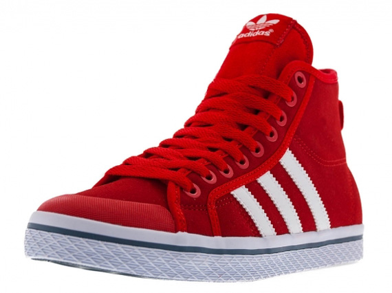 Adidas Honey Stripes Mid Red White 04