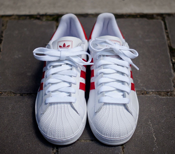 Adidas Originals Superstar Ii White Red 04
