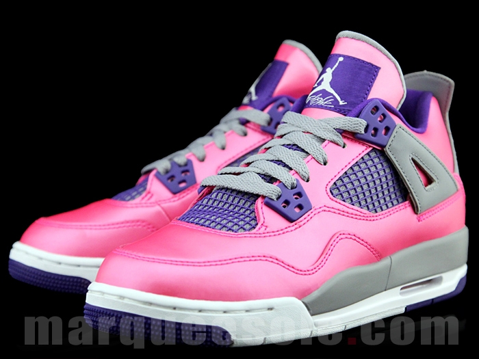 Air Jordan 4 Gs Pink Purple 05