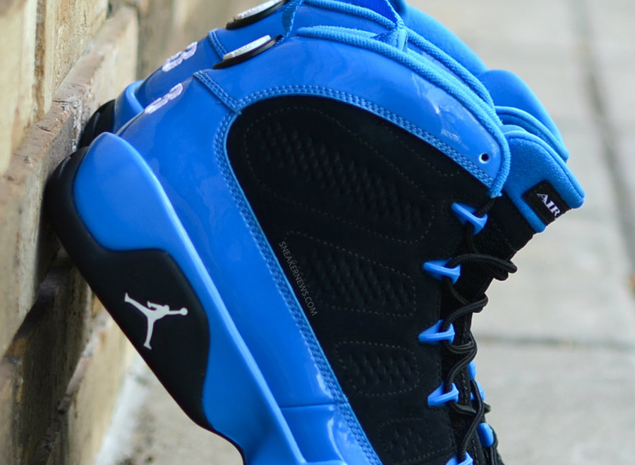 Air Jordan IX - Photo Blue Patent Leather - Black | Unreleased Sample