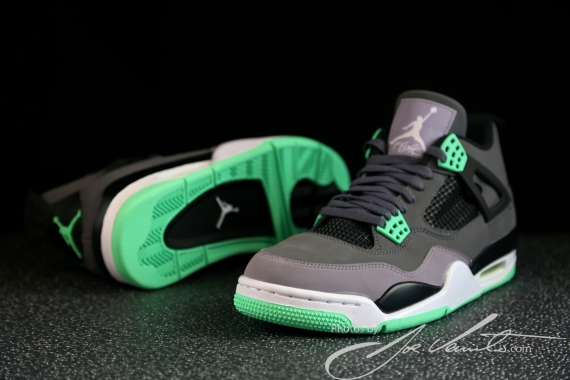 Green Glow Air Jordan 4 Retro 01
