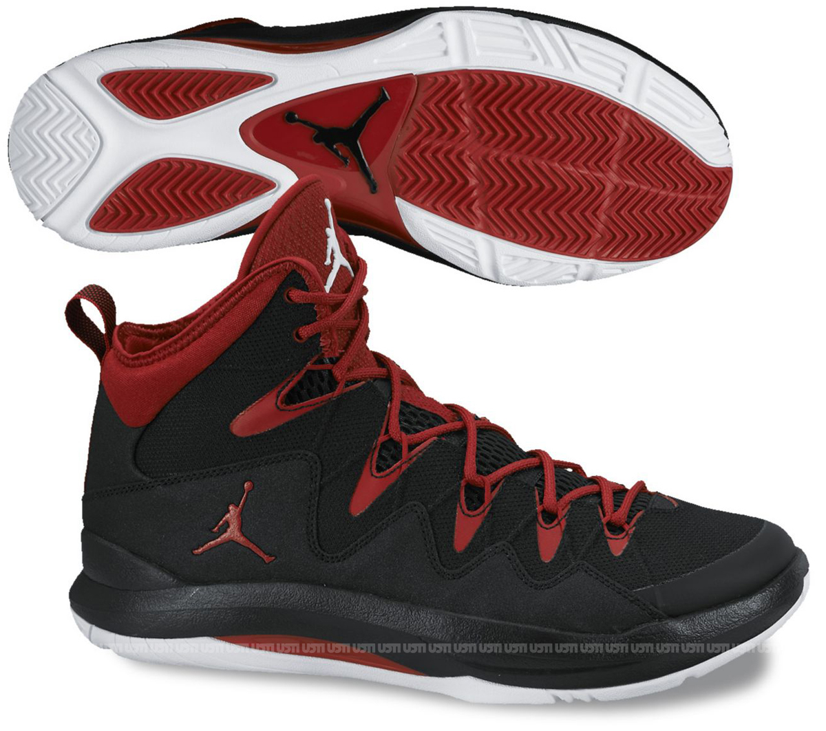Jordan Prime Mania Black Gym Red White