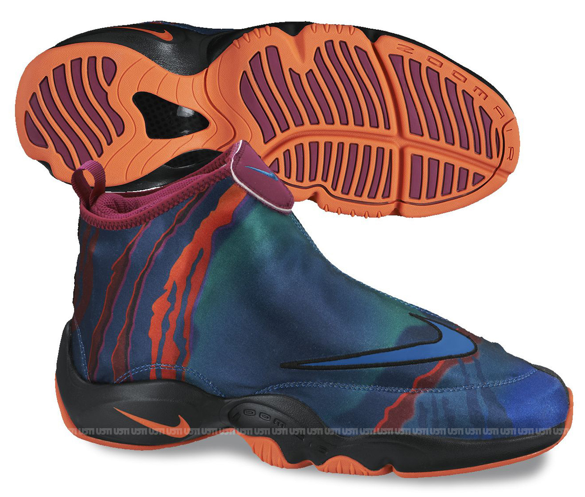 Nike Air Zoom Flight The Glove Prm Green Abyss Black Bright Magenta Orange