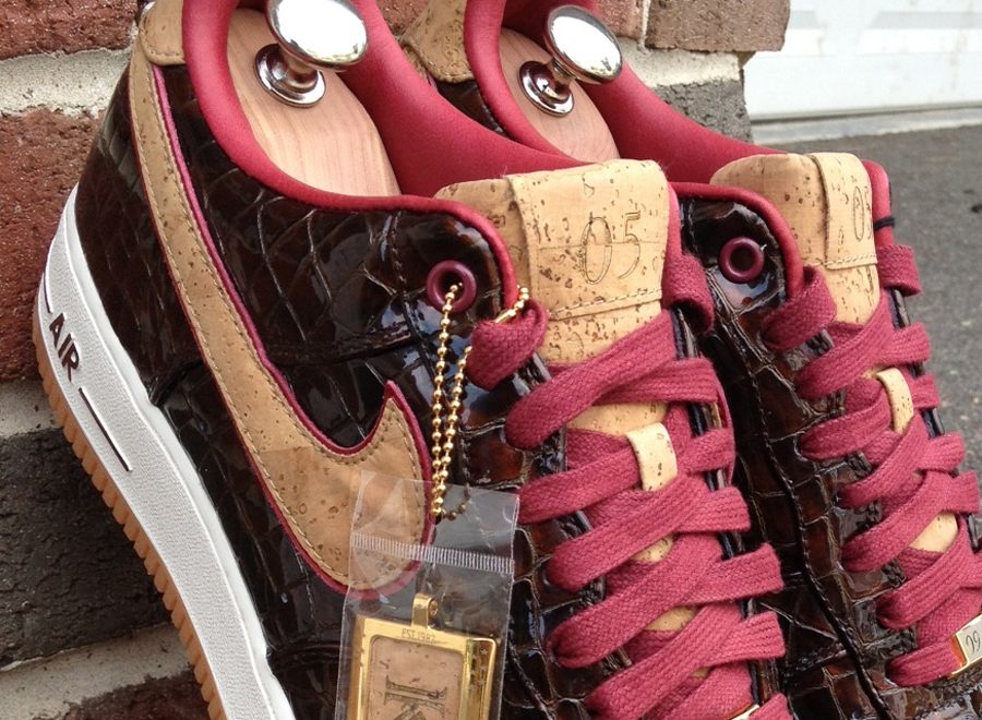 Nike Air Force 1 Bespoke “Scotch & Malbec” by Kal Seth
