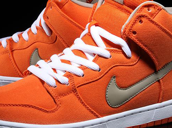 Nike SB Dunk High – Urban Orange – White – Bamboo