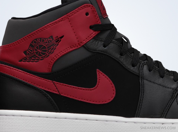 Air Jordan 1 Mid - Black - Gym Red | Available