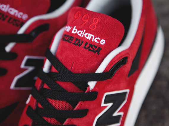 New Balance 998 Red Black White 5