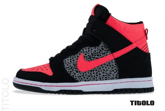 Nike Dunk High Gs Black Atomic Red Safari 04