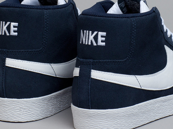 Nike SB Blazer Mid - Obsidian - White