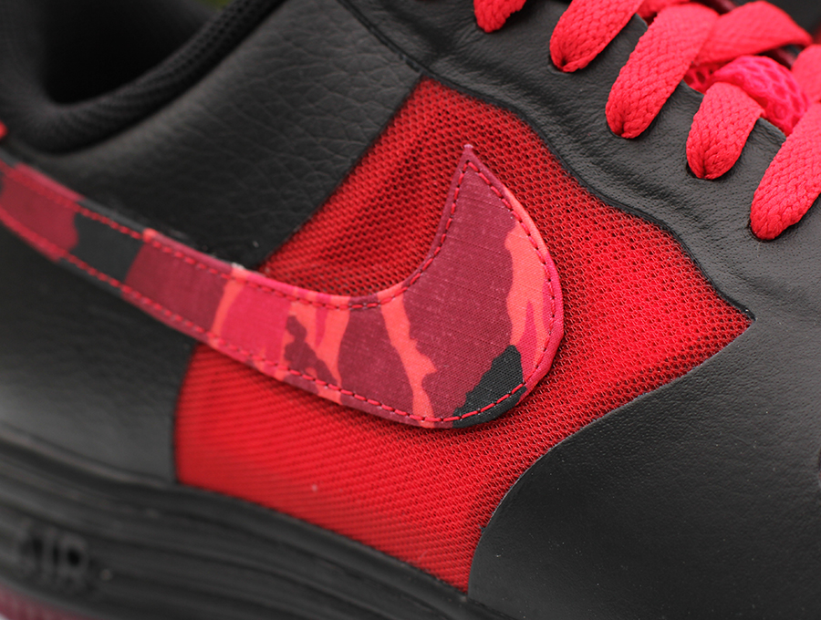 Nike Lunar Force 1 Fuse Leather “Red Camo Swoosh”