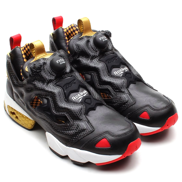 Reebok Insta Pump Fury Black Red Gold 3