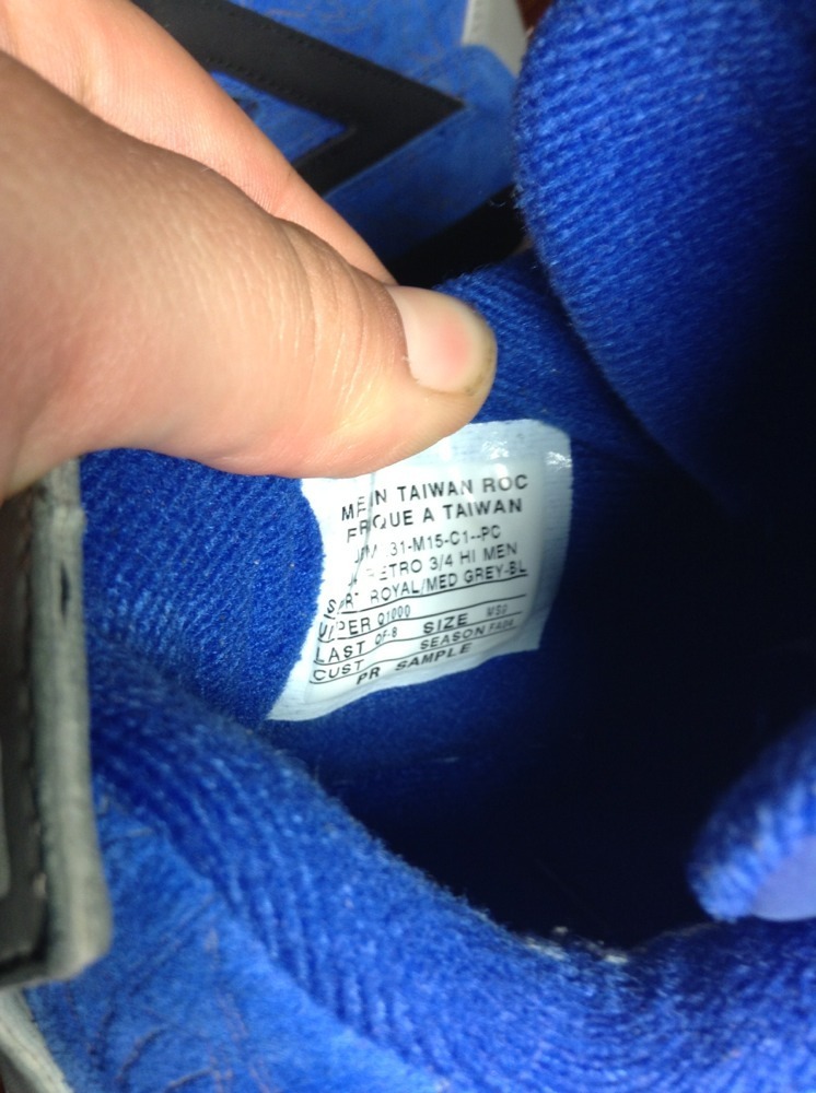 Air Jordan Iv Blue Laser Sample On Ebay 02