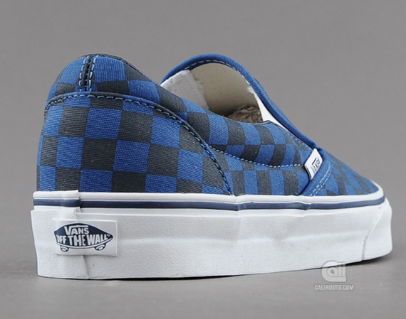 Vans Classic Slip On Royal Blue Checkerboard 5