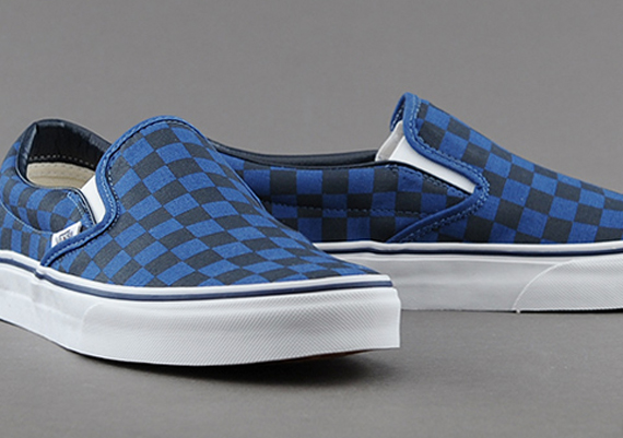 Vans Slip-On – Dark Blue Checkerboard